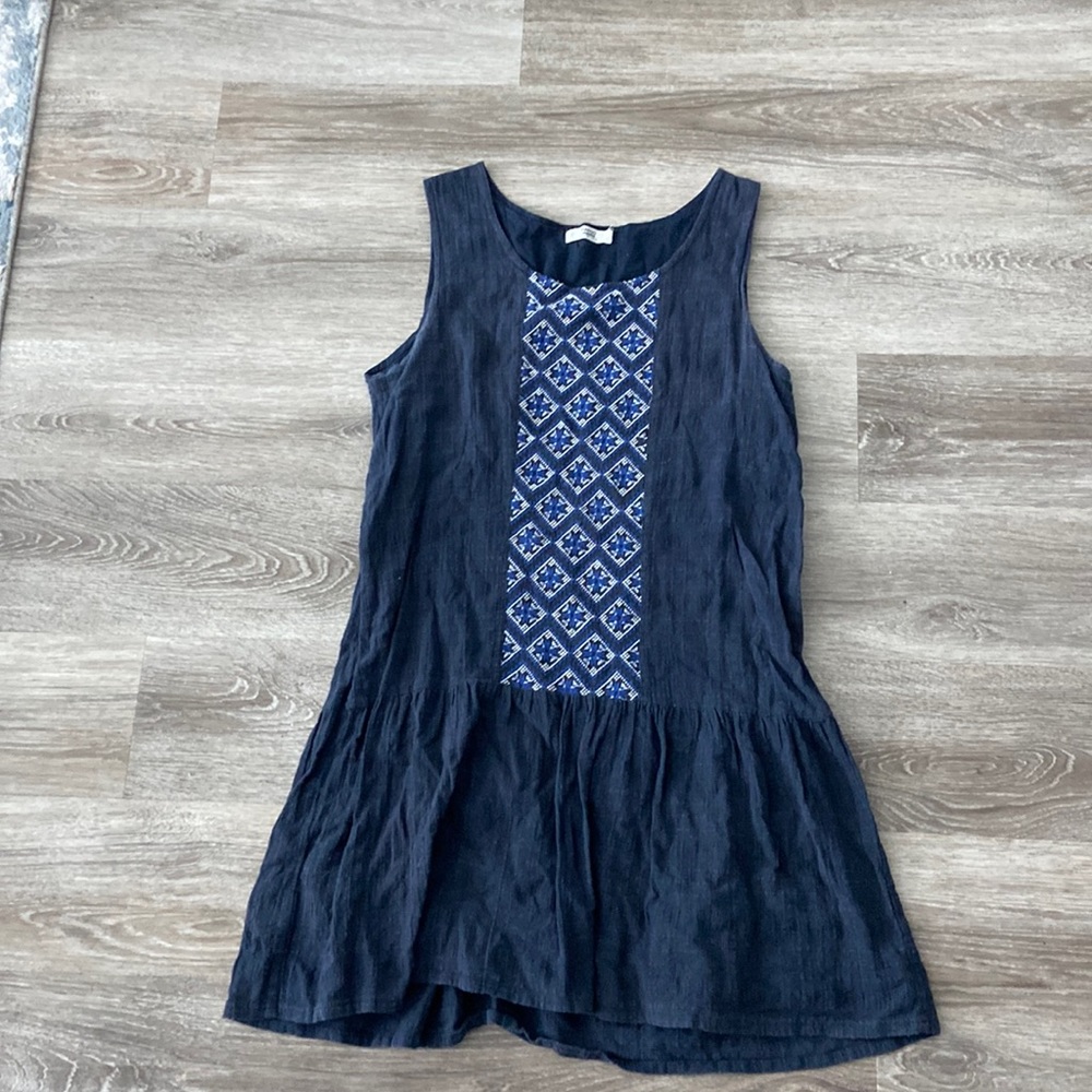 Blue short sleeve summer dress size 6